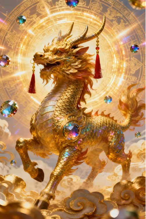 แสงทองพุ่งขึ้นฟ้า! กิเลนโผล่มาแล้ว โชคดีรอบนี้ปังไม่ไหว ซ่อนไม่ได้จริงๆ! 🙏🙏✨#witchtok #spirituality #SelfCare #fyp #money 