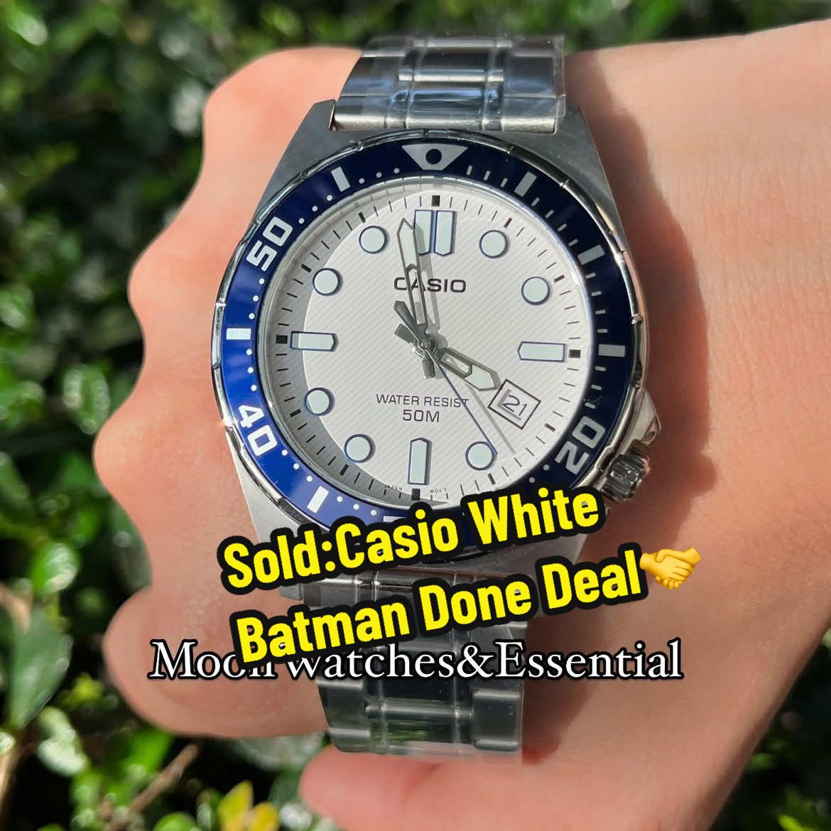 Done deal /Done Meet Up 🤝😇 📍Uptown Center Mall Katipunan Q.C Sold : Casio White batman🦇 Mode of Payment: Bank Transfer  ✅Brandnew/Original with complete inclusions #ProofOfLegitimacy #Proofofpaymentfirst #ProofofLegitTransactions #donedeal #donemeetup    