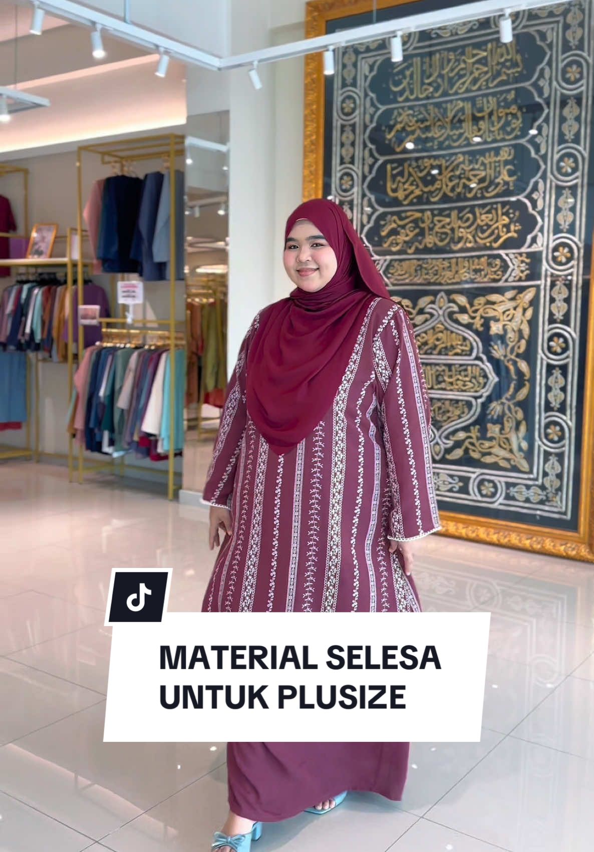 Cantik nya kaler Burgundy Kurung Reeyana 😍 Plusize pun available grab sekarang! #fypppppppppppppppppppppp #plussizefashion #newarrivals #TikTokShopFashion 