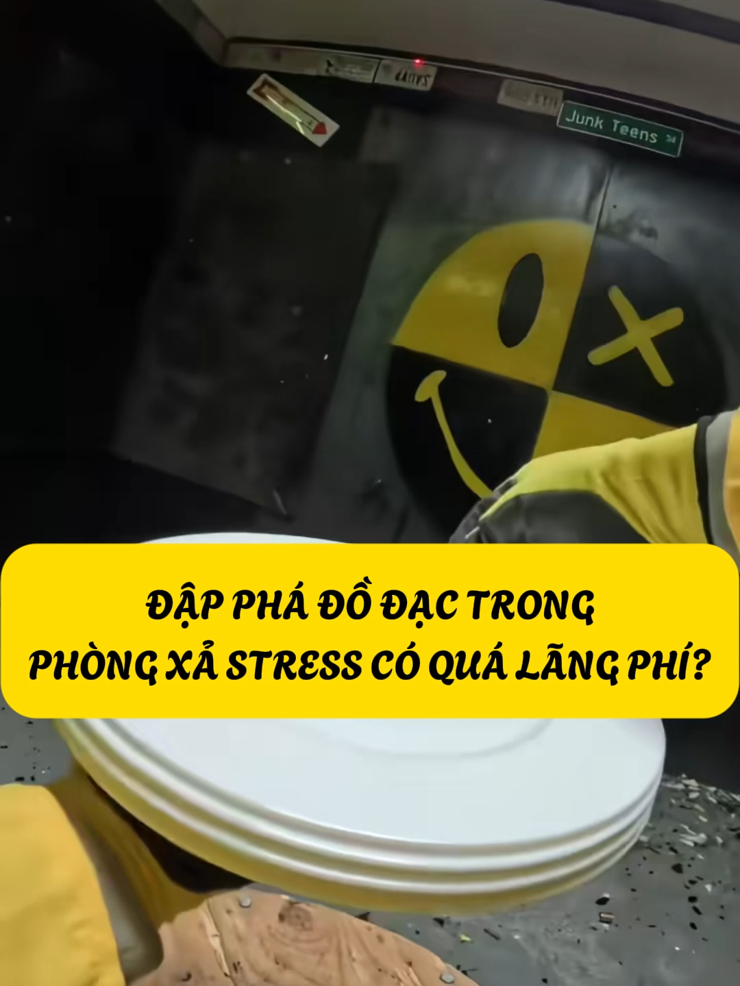 Đập Phá Đồ Trong Phòng Xả Stress Có Phải Quá Lãng Phí? #cothebanchuabiet #kienthuc #khampha #hoikhocotoi