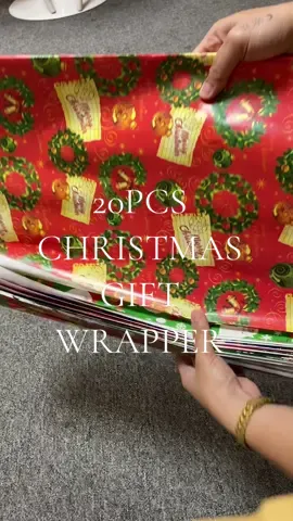 20pcs Christmas Gift Wrapper 🎁 sulit na sulit ang presyo!🤩😍 #christmas #giftwrapper #christmasgift 