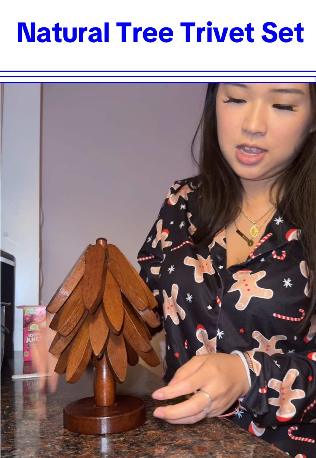 Natural Tree Trivet Set🤎 #kitchen #trivet #trivettree #christmas #blackfriday 