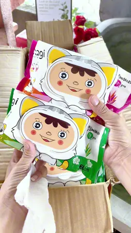 Thùng 10 bịch khăn giấy ướt dagi #xuhuong #hongngocxh3 #khanuot #khanuotkhongmui #khanuotvesinh 