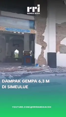 Gempa bumi berkekuatan Magnitudo 6,3 mengguncang wilayah Simeulue, Sinabang, Aceh, pada Kamis (27/11/2025) pukul 11.56 WIB. Sumber: Kiriman warga #RRI #RRIDigital #gempasimeulue #tanggapbencana #AcehDaruratBencana 