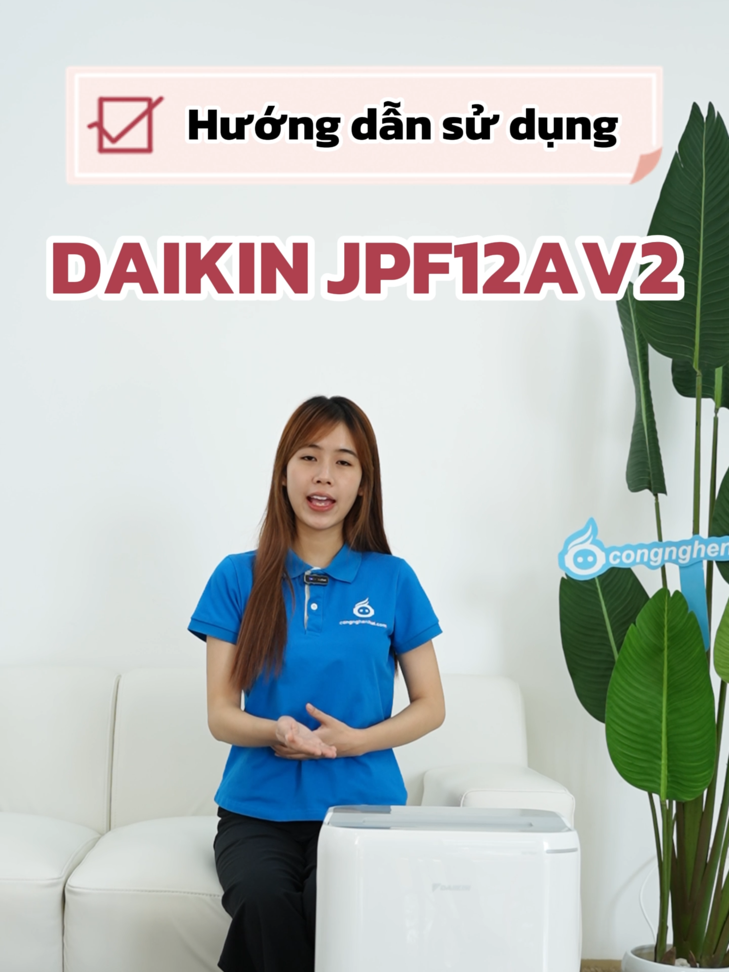 Hướng dẫn sử dụng Máy lọc không khí hút ẩm Daikin JPF12AV2 #congnghenhat #hangnhat #huongdansudung #maylockhongkhi #mayhutam #daikin