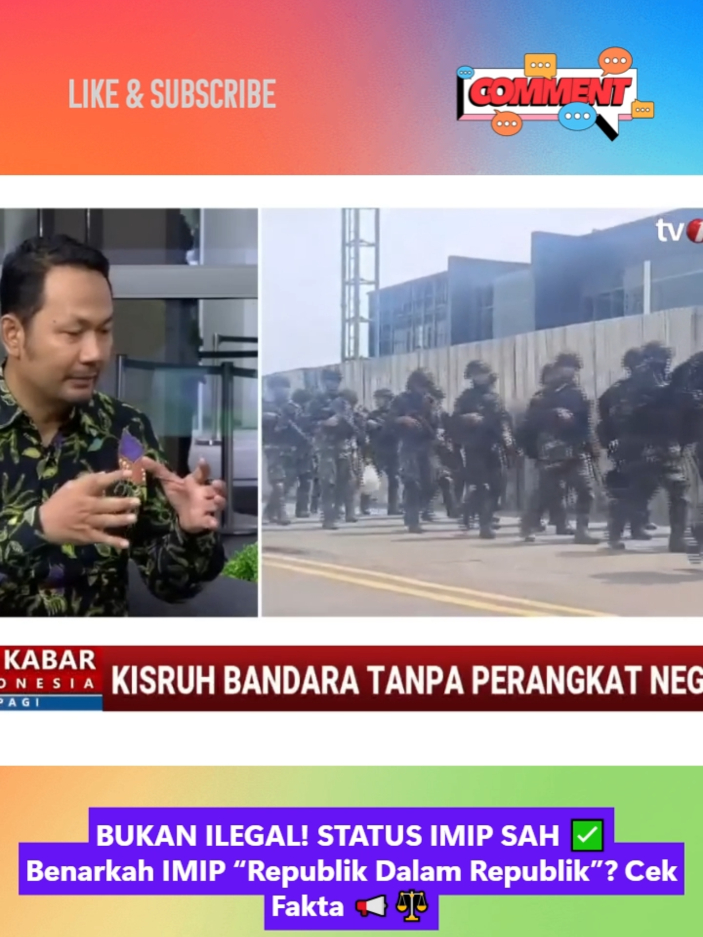 Benarkah IMIP “Republik Dalam Republik”? Cek Fakta 📢⚖️ #BandaraMorowali #MenhanSjafrie #PolemikBandara #Morowali