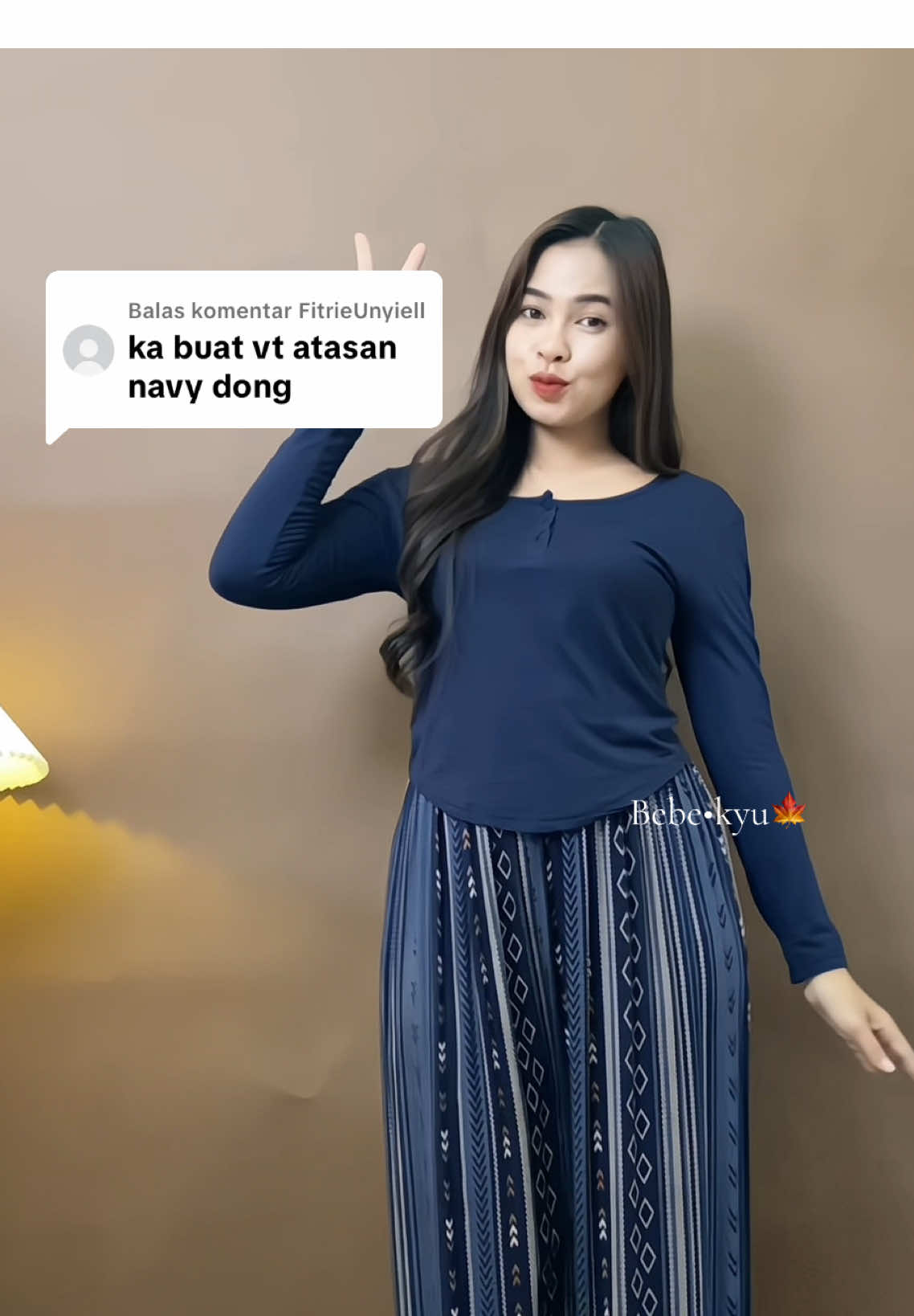 Membalas @FitrieUnyiell yuhu siapa nih yang belum koleksi navynya yuk co skrng , KODE TRIBAL NAVY - baju Navy #fyp #fypシ #croptop #kulotmotif #oneset 