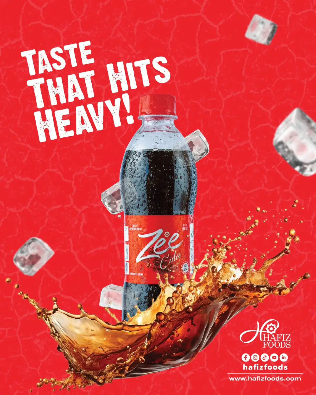 Every sip brings a powerful punch of cola that lifts your vibe and refreshes your moment. This is not just cola… this is heavy-hitting freshness! 📦 Available nationwide 📞 +92 309 00 00 091 🌐 www.hafizfoods.com 📩 info@hafizfoods.com #ZeeCola #TasteThatHitsHeavy #ZeeBeverages #BoldFizzBigFlavor #colavibe 