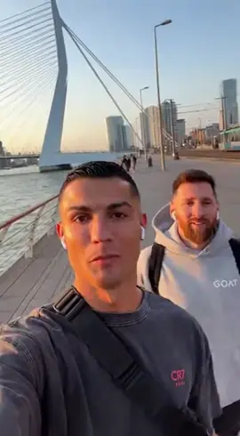 Ronaldo en Messi in Rotterdam #ronaldo #messi #rotterdam #fyp #viral 