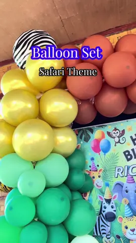 Matibay at makapal ang Balloons kaya hindi agad pumuputok #affordable #birthday #balloons #set #safari 