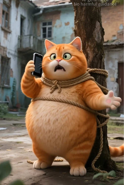 #cartoon #cutecat #fatorangecat #aicat 