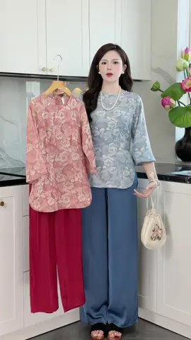 Bộ đồ lam lụa gấm #champhanreview #dolam #phapphuc 