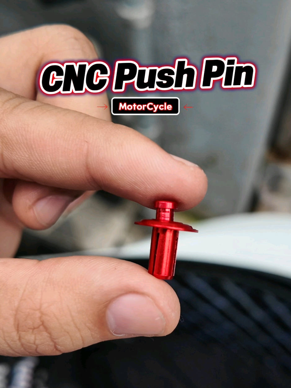 MotorCycle CNC Aluminum Push Pin. Lock Push Pin, Rebit Clip. #pushpin #rebitclip #lockpushpin #aluminumpushpin #bodyclipbolt 