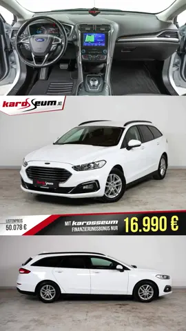 🚗 𝗙𝗼𝗿𝗱 𝗠𝗼𝗻𝗱𝗲𝗼 𝗧𝗿𝗮𝘃𝗲𝗹𝗹𝗲𝗿 𝗧𝗿𝗲𝗻𝗱 𝗔𝘂𝘁𝗼𝗺𝗮𝘁𝗶𝗸 – 𝗷𝗲𝘁𝘇𝘁 𝘃𝗲𝗿𝗳𝘂̈𝗴𝗯𝗮𝗿! ✨ 𝗣𝗿𝗲𝗶𝘀 𝗺𝗶𝘁 𝗞𝗮𝗿𝗼𝘀𝘀𝗲𝘂𝗺 𝗙𝗶𝗻𝗮𝗻𝘇𝗶𝗲𝗿𝘂𝗻𝗴𝘀𝗯𝗼𝗻𝘂𝘀: 𝟭𝟲.𝟵𝟵𝟬 € 💶 𝗕𝗮𝗿𝗽𝗿𝗲𝗶𝘀: 𝟭𝟳.𝟱𝟵𝟬 € ✅ 𝟭. 𝗛𝗮𝗻𝗱 ✅ 𝗘𝗭: 𝟮𝟱.𝟬𝟮.𝟮𝟬𝟮𝟭 ✅ 𝟭𝟭𝟵.𝟴𝟬𝟬 𝗸𝗺 ✅ 𝗟𝘂̈𝗰𝗸𝗲𝗻𝗹𝗼𝘀𝗲 𝗪𝗮𝗿𝘁𝘂𝗻𝗴𝘀𝗵𝗶𝘀𝘁𝗼𝗿𝗶𝗲 ✅ 𝗟𝗲𝘁𝘇𝘁𝗲𝘀 𝗦𝗲𝗿𝘃𝗶𝗰𝗲 𝗯𝗲𝗶 𝟵𝟱.𝟴𝟯𝟳 𝗸𝗺 🔥 𝗧𝗼𝗽-𝗔𝘂𝘀𝘀𝘁𝗮𝘁𝘁𝘂𝗻𝗴 Automatik • Navi (SYNC 3) • Rückfahrkamera AHK • Parkassistent • Active City Stop Winter-Paket mit Front-, Sitz- & Lenkradheizung LED-Tagfahrlicht • Regensensor • Spurhalteassistent Ergonomiesitze • 2-Zonen Klimaautomatik Bluetooth, Sprachsteuerung & 9 Lautsprecher KeyFree • 230V-Steckdose • abgedunkelte Heckverglasung Sonderlackierung: Frost-Weiß u.v.m. 👉 𝗠𝗲𝗵𝗿 𝗜𝗻𝗳𝗼𝘀 & 𝗮𝗹𝗹𝗲 𝗙𝗼𝘁𝗼𝘀: https://karosseum.at/fahrzeug/?typ=1999509 📞 𝗝𝗲𝘁𝘇𝘁 𝗣𝗿𝗼𝗯𝗲𝗳𝗮𝗵𝗿𝘁 𝘀𝗶𝗰𝗵𝗲𝗿𝗻! #karosseum #fordmondeo #mondeo #fordaustria #gebrauchtwagen