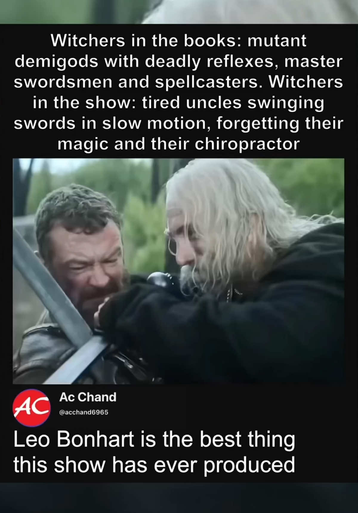 Leo Bonhart VS Witcher Fight Scene- The Witcher Season 4 #trending #clip 