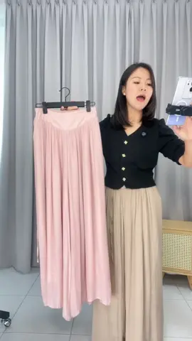 99080-Wide-leg pants, double-layer pants, slimming large size, casual loose cotton and linen Yamamoto pants skirt, drapey and slimming solid color top + skirt pants set