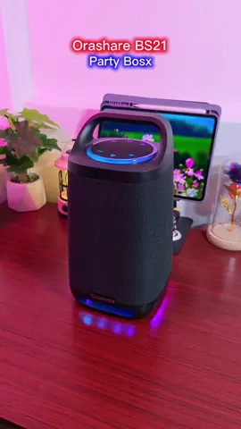 Orashare BS21 Portable Party Speaker With RGB 80W Powerful Sound Big Size Bluetooth Speaker Colorful Stereo Audio 💙✅ #bluetoothspeaker #orashare #partybox #speakerbluetooth #speaker 