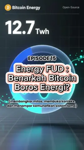 Yang transparan selalu tampak boros. Yang gelap… kelihatannya hemat. Padahal cuma nggak kelihatan aja. Bitcoin itu disorot terus. Setiap watt-nya dihitung. Setiap energinya diperdebatkan. Sementara sistem finansial lama? Gedung, server, transportasi uang, pendingin, keamanan… nggak pernah diaudit secara terbuka. Kalau cuma lihat satu sisi, semua bisa terlihat buruk. Tapi kalau lihat konteks, seringnya yang dituduh bukan yang paling bersalah. Bitcoin mungkin belum sempurna— tapi dia jujur soal biayanya. Dan kadang, kejujuran itu lebih radikal daripada teknologinya sendiri. #SedikitAjaID #cryptocurrency  #BitcoinEnergy #energy #bitcoin 
