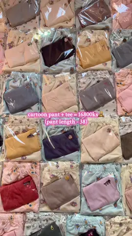 Bbyလေးတို့အကြိုက် အရမ်းချစ်ဖို့ကောင်းတဲ့ Cartoonpant setလေးရောက်ထားပါပြီနော်🎀🫶🏻 #cartoonpant #cuteset #babytee #pyinoolwin #kayyboutique 