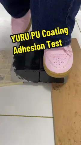 YURU PU Coating Adhesion Test! Two bricks, one coating. Real Test, visible quality.#polyurethane #waterproof #polyurethanecoating #waterproofglue #testing 