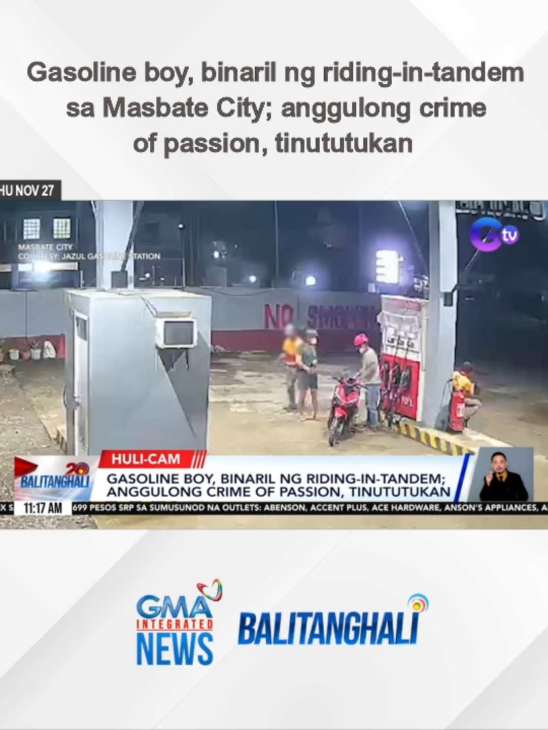 Riding-in-tandem ang sangkot sa pamamaril sa isang gasoline boy sa Masbate. Sa Dasmariñas, Cavite naman, nasawi ang isang lalaki matapos barilin ng motorcycle rider. #GMAIntegratedNews #Balitanghali #BreakingNewsPH