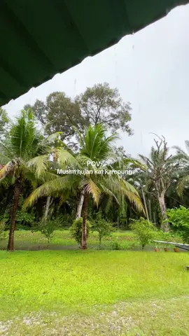 musim hujan 🌧️ air parit pun dah naik