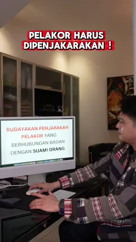 Pasal 411 KUHP Terbaru (1) Setiap Orang yang melakukan persetubuhan dengan orang yang bukan suami atau istrinya, dipidana karena perzinaan, dengan pidana penjara paling lama 1 (satu) tahun atau pidana denda paling banyak kategori II. #pengacarakokojosephirianto #pelakor #aniani #fyp #hukum 