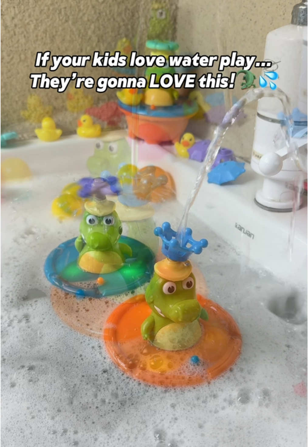 🫢OMG I did not expect this little crocodile to be THIS fun 🤣💚 It sprays water, wiggles around, and has my kids cracking up every single time. If you need something to keep your little ones entertained (and off the screens 👀), this is a total lifesaver. Linked in my TikTok Shop 🛒✨ #TikTokShopFinds #MomApproved #KidsToys #WaterPlay #SummerFun      