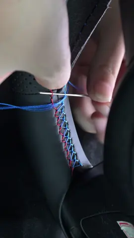 BMW Thread #sewing #steeringwheelcover #DIY #automobile #griffowl 