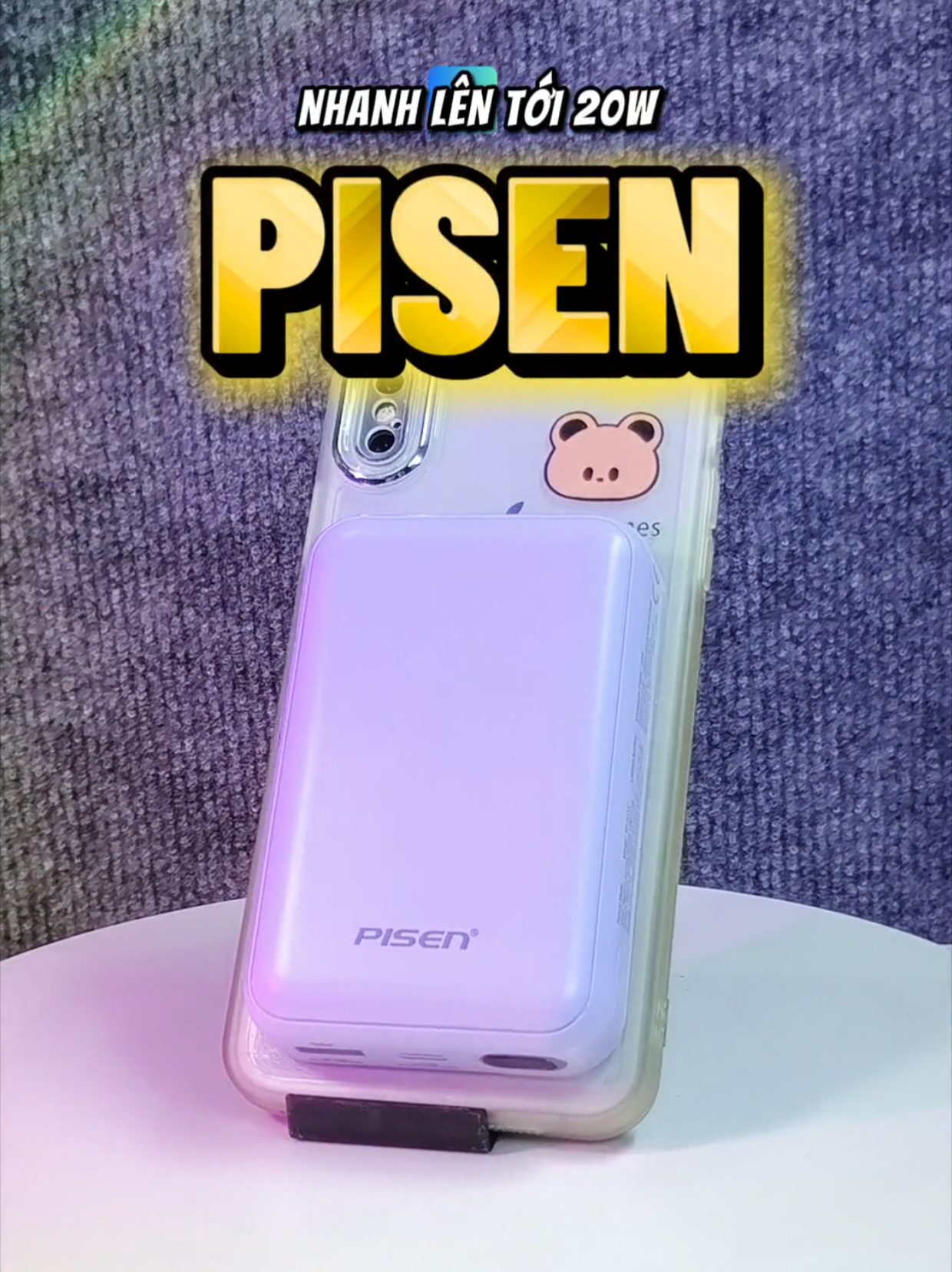 sạc dự phòng Magsafe Pisen #MuaTaiTikTokShop #SieuSaleBlackFriday #sacduphong 