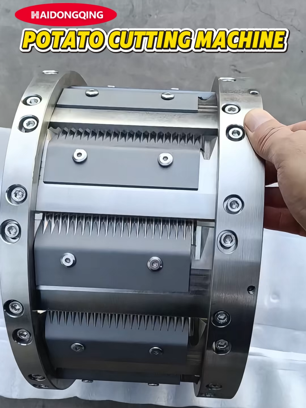 Commercial potato cutter/chips cutter/fries cutter for shredding and slicing potatoes, ginger, cheese and so on. Cutting size can be customized.#cutter#cuttingmachine #potatocutter #foodmachine #foryoupage 