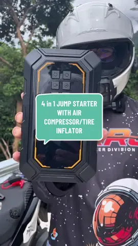 4 in 1 Portable Jump Starter with Air Compressor/Tire Inflator, ito yung magliligtas satin just incase tumirik ang mga sasakyan or motorsiklo natinsa daan. #portablejumpstarter #portableairpump #tireinflator #musthave #motorcycleneeds 