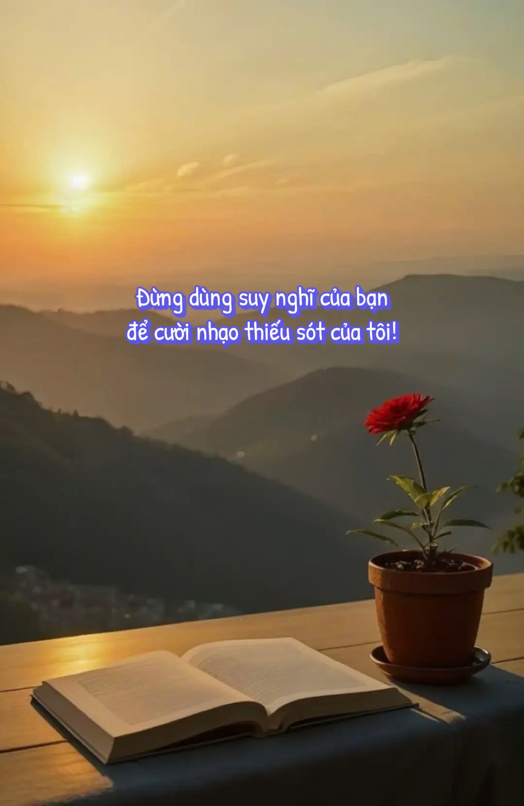 …..      Bạn có thể không thích tính cách của tôi, không thích cách sống của tôi, không thích những gì tôi nói. Nói chung, tất cả mọi thứ thuộc về tôi, bạn đều có thể không thích,  không sao cả…      Nhưng, phiền bạn đừng tìm đến tôi, tôi không sống theo cách mà bạn thích thì cứ tránh xa tôi một chút chứ đừng buộc tội tôi, đừng dùng suy nghĩ của bạn để cười nhạo thiếu sót của tôi.       Bởi vì, tôi không phải vì bạn mà sinh ra, cũng không phải vì bạn mà sống. ….. #cuocsong #tamtrang_camxuc 