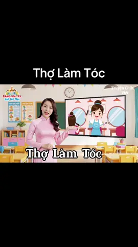 Thợ làm tóc:#mamnon #mamnontiktok #gvmn #cogiaovungcao #AI 
