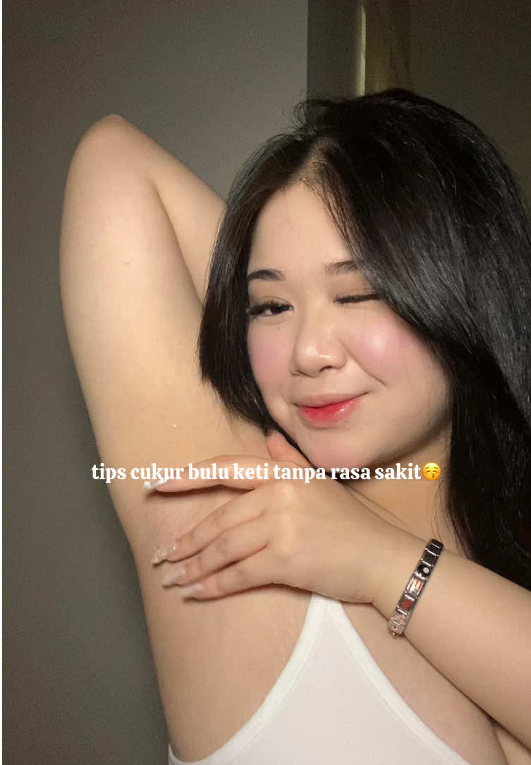 ga perlu takut perih lagi kalau cukur keti😚 #hairremoval #milkrecipe 
