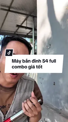 Máy bắn đinh S4 full combo giá tốt #thicongxaydung #maybandinhhatno #maybandinhbetong 