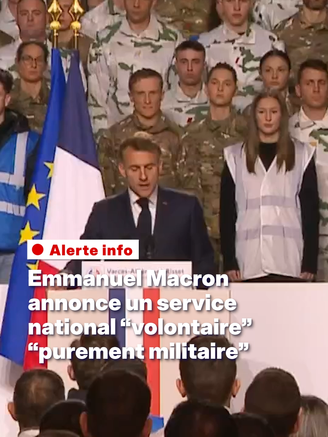 Emmanuel Macron annonce la mise en place d'un service militaire 