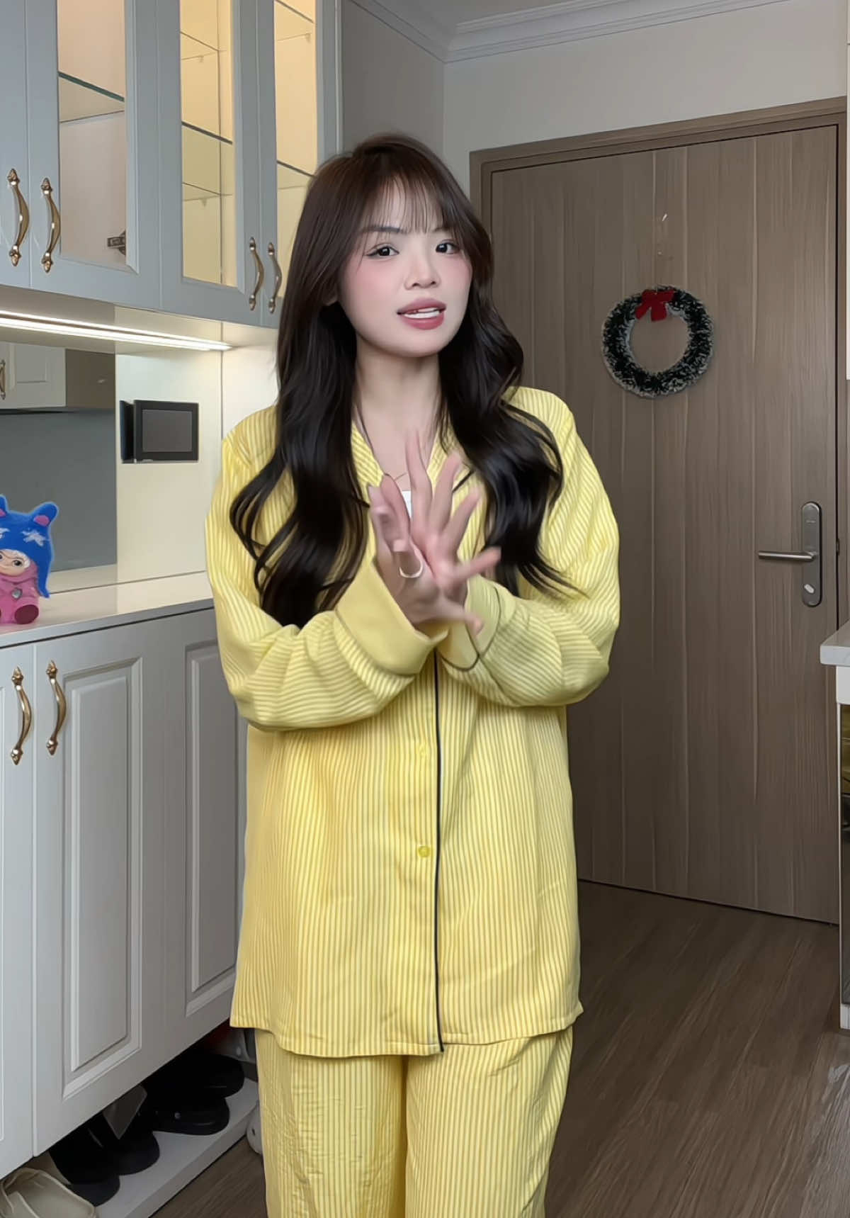 Set đồ ngủ dài tay maybee homedress#setdongu #setdonguxinh 