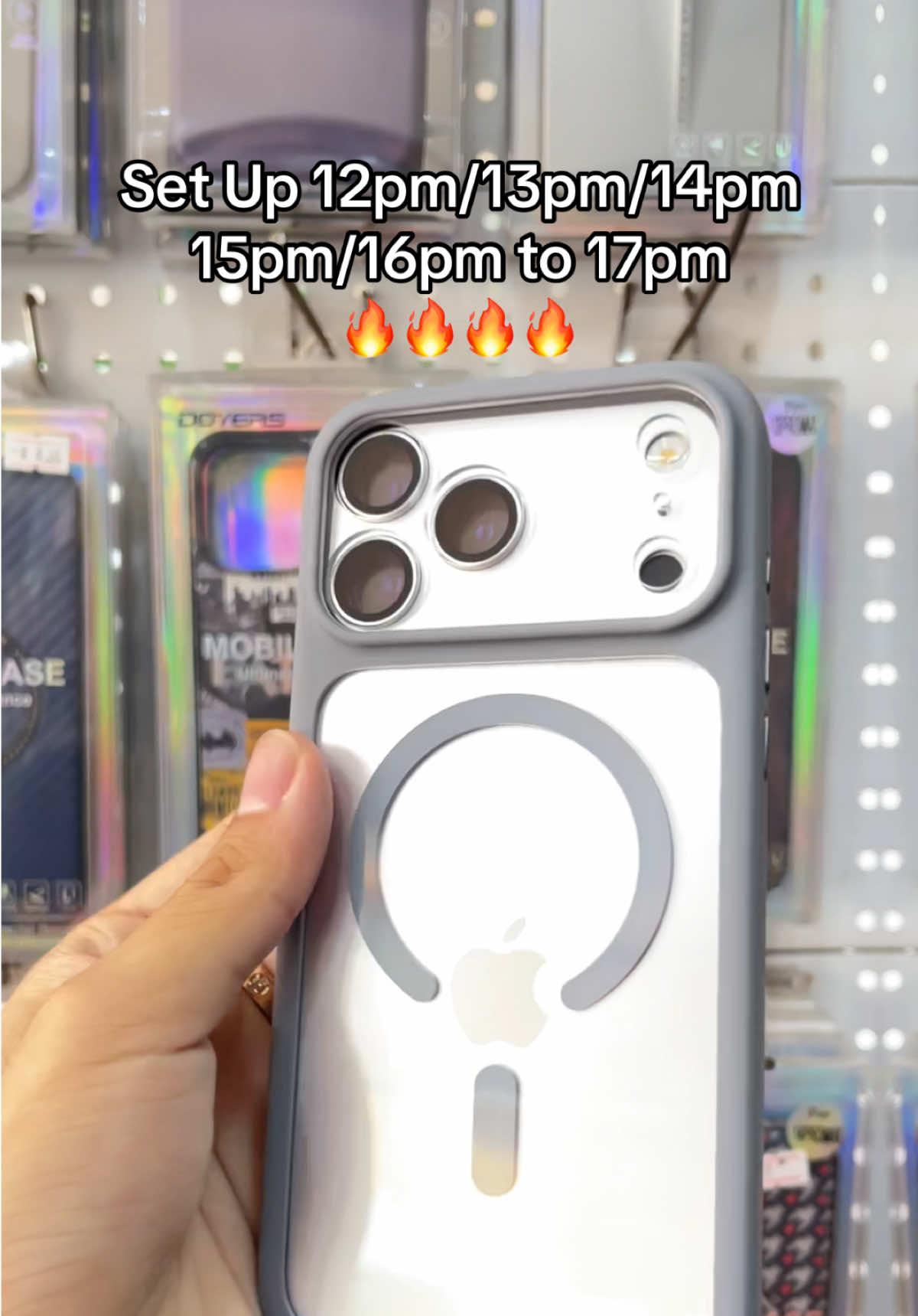 Set Up 12pm/13pm/14pm 15pm/16pm to 17pm 🔥  #ទាក់ទងទិញតាមតេឡេក្រាមនៅក្រោមអាខោនtiktok😘 #kchazestore #iphone17promax #cambodia🇰🇭 #foryoupage 