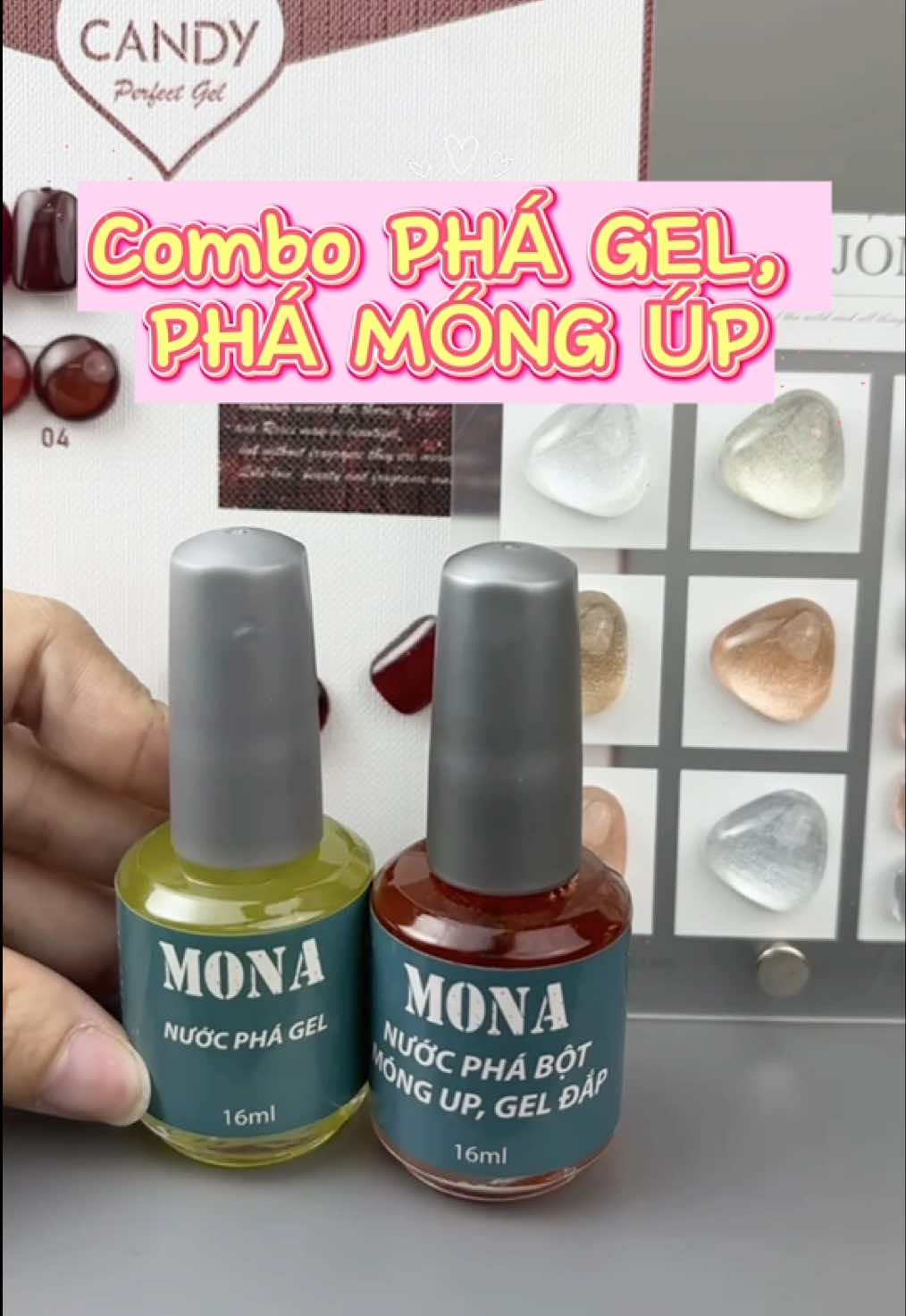 Combo phá gel và phá móng úp cho chị em đây ạ, phá nhanh không hư hại móng 💅 #tuongannails #nails #tiemnail #phagel #mongup 