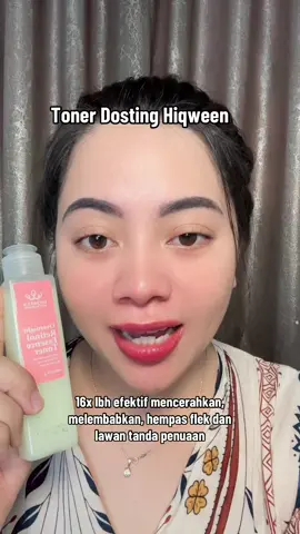 Solusi yang mau cerah, glowing, kenyal, mulus, halus bebas flek, dan tampak lebih muda #toner #tonerflekhitam #tonerglowing #whiteningtoner #hiqween 
