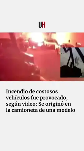 El incendio que afectó a tres vehículos de alta gama, que estaban en el estacionamiento de un edificio en San Lorenzo, fue provocado. En imágenes de circuito cerrado se ve a un hombre prenderle fuego a una de las camionetas que sería de una modelo. Vía: Telefuturo