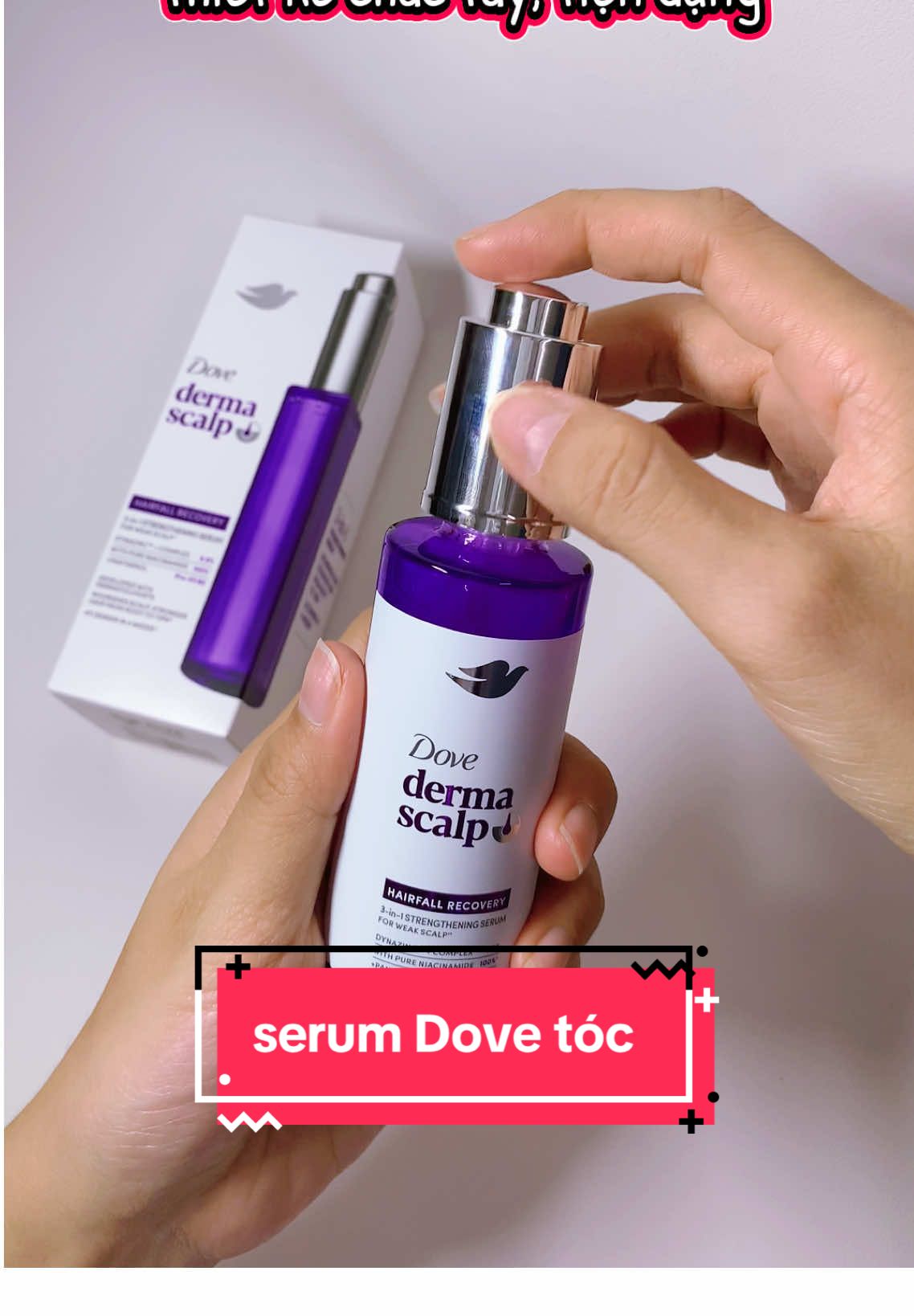 Serum Dove giúp tóc chắc khoẻ từ sâu bên trong #Dove #Serum #HợptáccùngUnilever #haircareroutine #ecomobi 