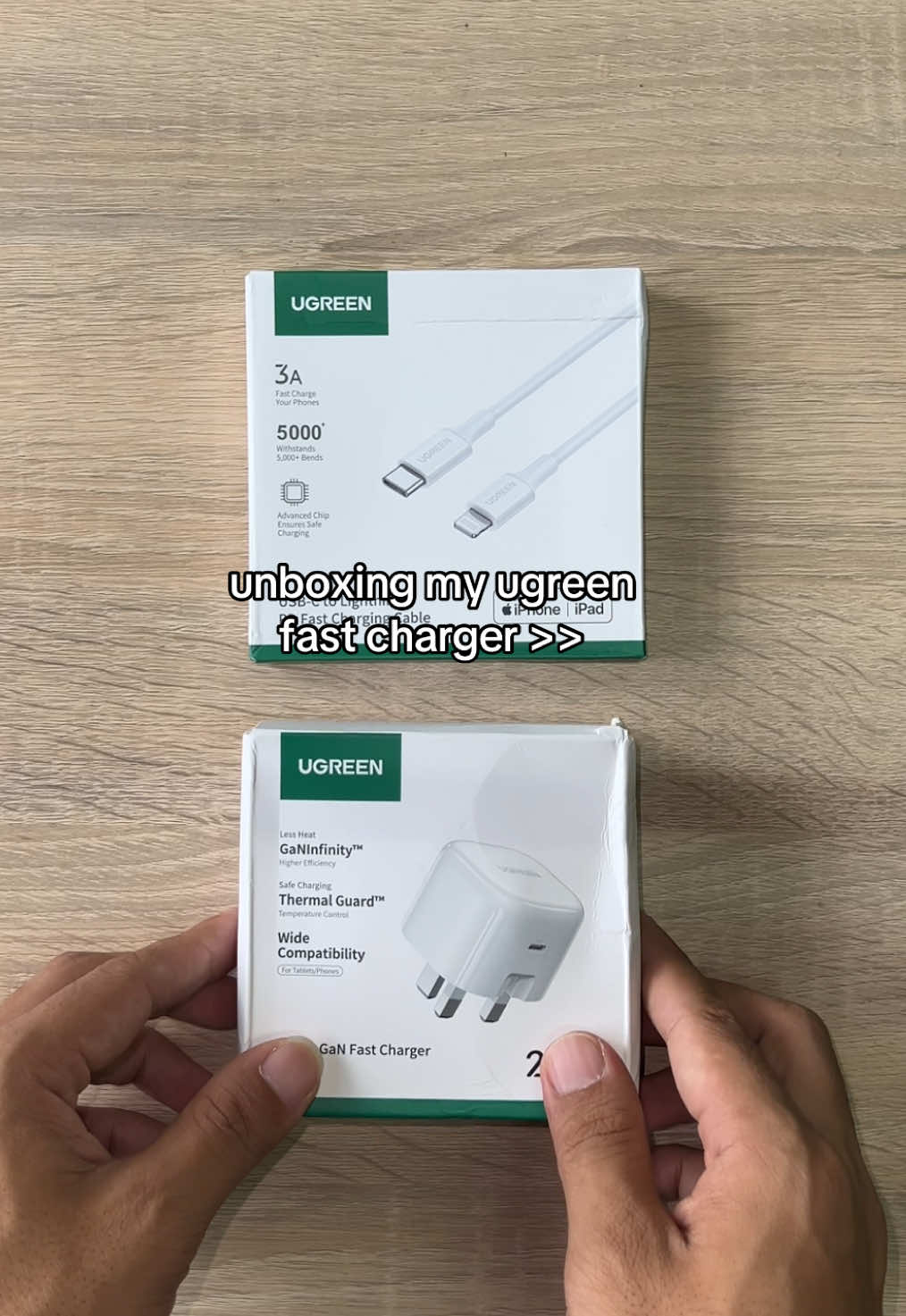 never doubt UGREEN! fast and safe charging! fully charged under 1 hour #iphonecharger #fastcharger #ugreen #ugreenfastcharging #fastcharging 