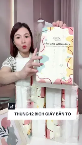 Thùng 12 bịch giấy bản to top gia đang sale rẻ anh chị ơi #xuhuong #khangiay #giayruttreotuong #khangiaytopgia #bearthegioidochoi 