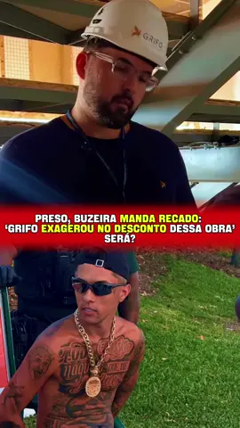 Mesmo preso, Bozeira não deixou passar a negociação ousada de Daniel Grifo. De dentro da cadeia, ele soltou a frase que deixou todo mundo em choque: ‘Grifo exagerou no desconto dessa obra’. A discussão ganhou força nas redes e já virou assunto entre engenheiros, influenciadores e curiosos. E você, concorda com Bozeira ou acha que Grifo fez o certo? #buzeira #polemica #clipfygrifo #danielgrifo #clipfyleague @Clipfy League @Grifo Engenharia @Danielg.grifo 
