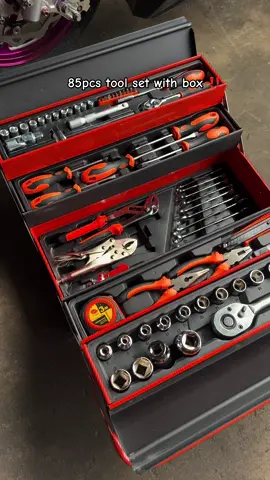 Heavy duty 85 pcs tool set with box #toolset #toolsetbox #tools #powertools #diytools 
