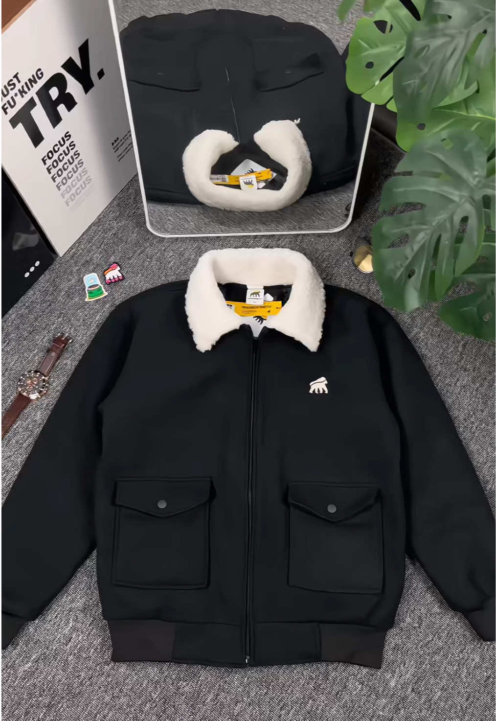 Rekomendasi Jacket Lasket Vintage Sherpa Casual #jaketcasual #jaketvintage #jaketpria #fyp 