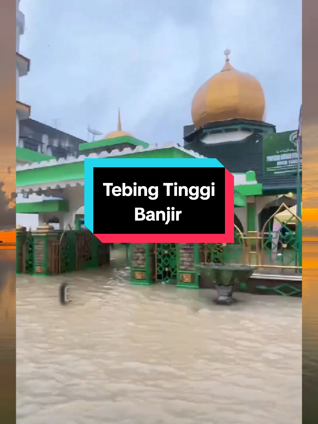 Pusat Kota Tebing Tinggi Di Kepung Banjir Sore ini😱 #fypシ゚ #banjir #tebingtinggi #sumut #bencanaalam 
