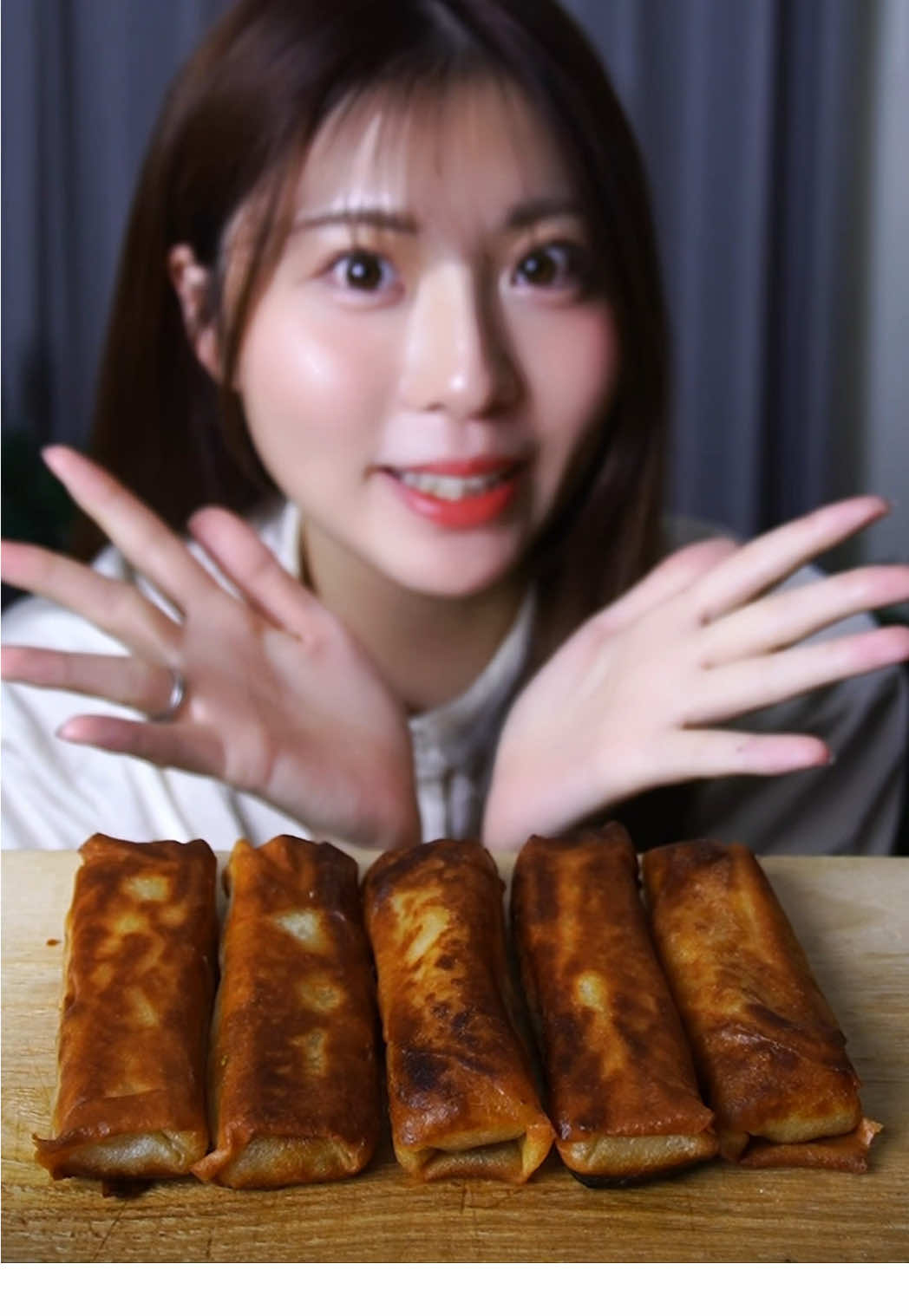 春巻き食べ比べ✨ #食べ比べ #asmr #mukbang #crispy 
